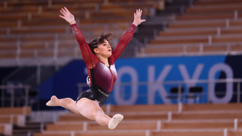 Alexa Moreno a la final de salto de caballo en gimnasia.