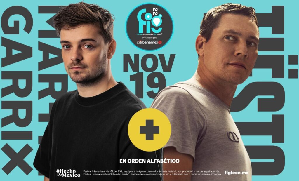 Martin Garrix y Tiesto  en FIG 2022