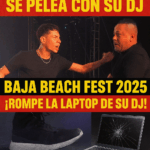 Natanael Cano  rompe laptop de DJ Baja Beach Fest VIDEO