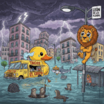 Lluvia deja caos en León